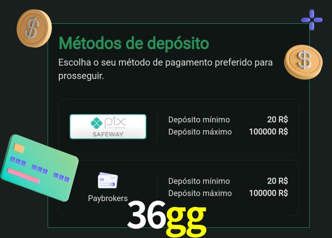 O cassino 36gg oferece uma grande variedade de métodos de pagamento